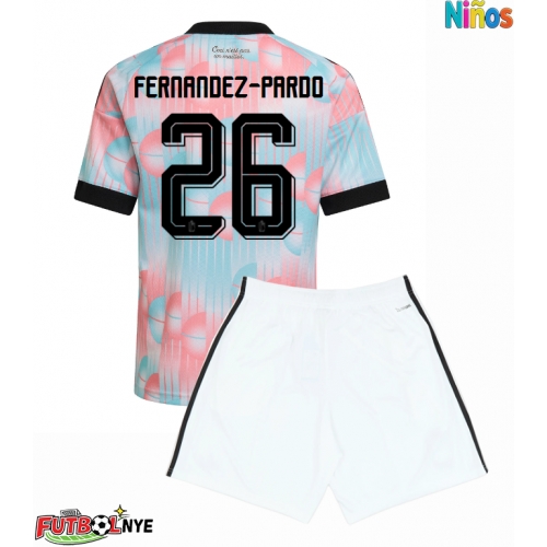 Camiseta Bélgica Matias Fernandez-Pardo #26 Visitante Equipación para niños Mundial 2026 manga corta (+ pantalones cortos)